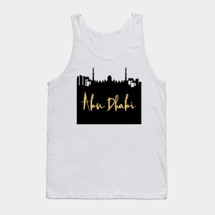 ABU DHABI UAE DESIGNER SILHOUETTE SKYLINE ART Tank Top